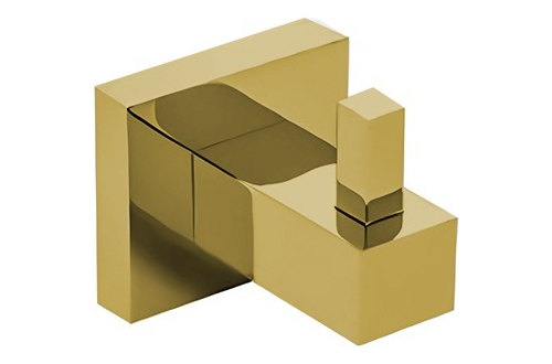 Porta Toalha Cabide Gancho Luxo Para Banheiro 5 Cm Quadrado 6953 Dourado