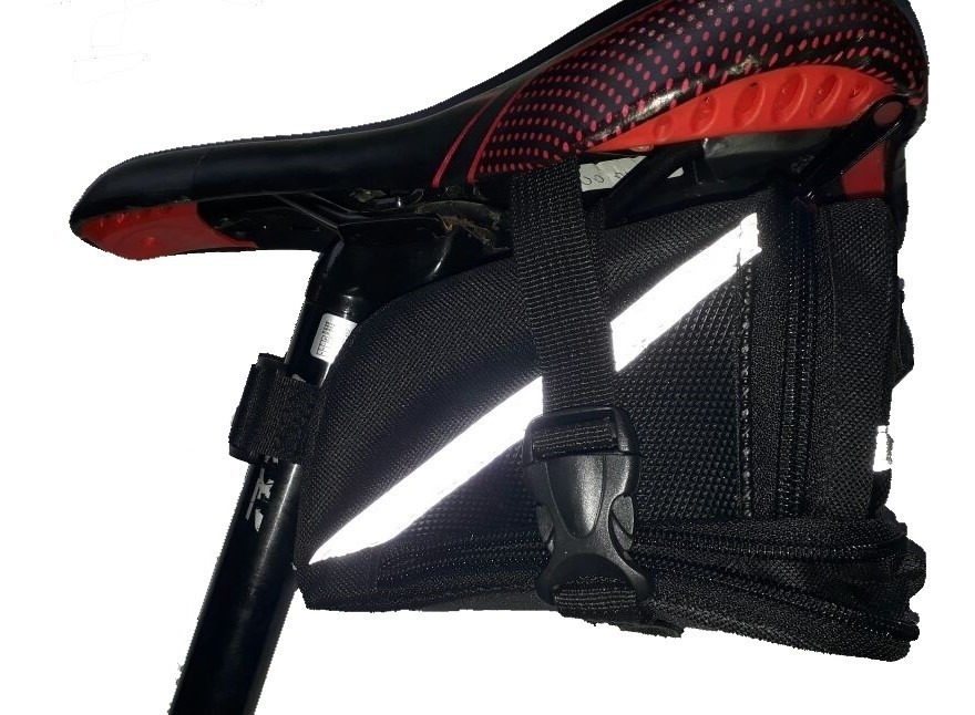 Bolsa De Selim Para Bike Bicicleta Zíper Expansivel Bb090