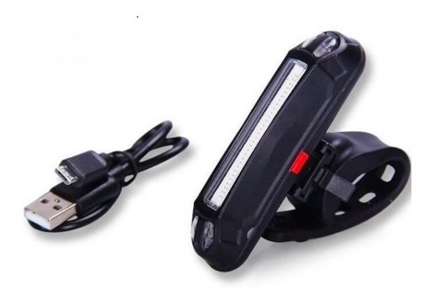 Lanterna Led Traseira 2 Cores Bike Sinalizador Usb Bs2688