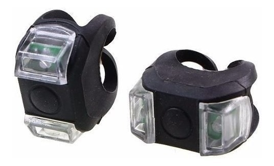 Kit 2 Sinalizador Bike Bicicleta Silicone Traseira Led Bs56 