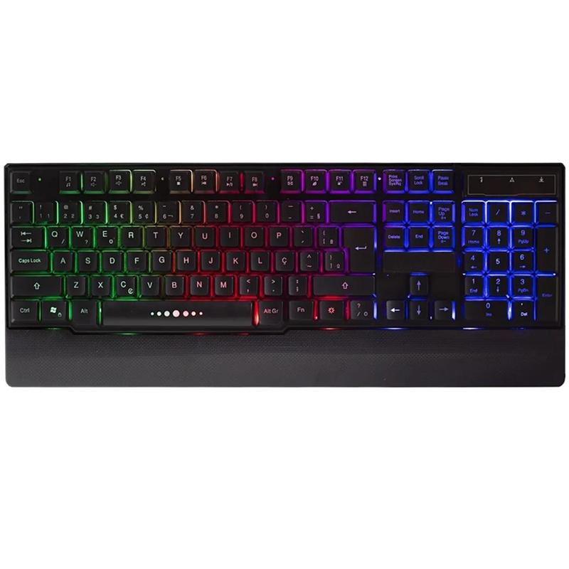 Teclado Gamer Led Rgb Tecla Ghost Luminoso Abnt2 Usb Wb100