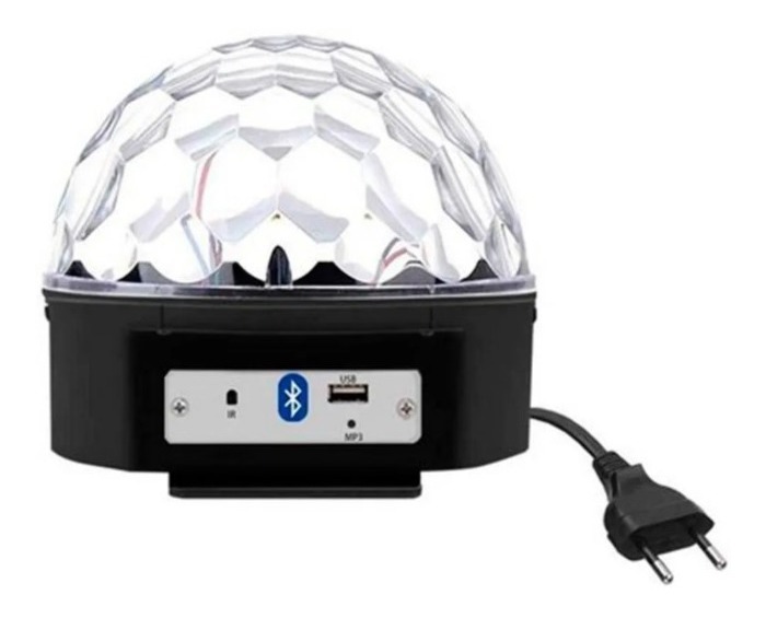 Bola Maluca Dj Jogo De Luz Rgb Bluetooth Musica Pelo Celular