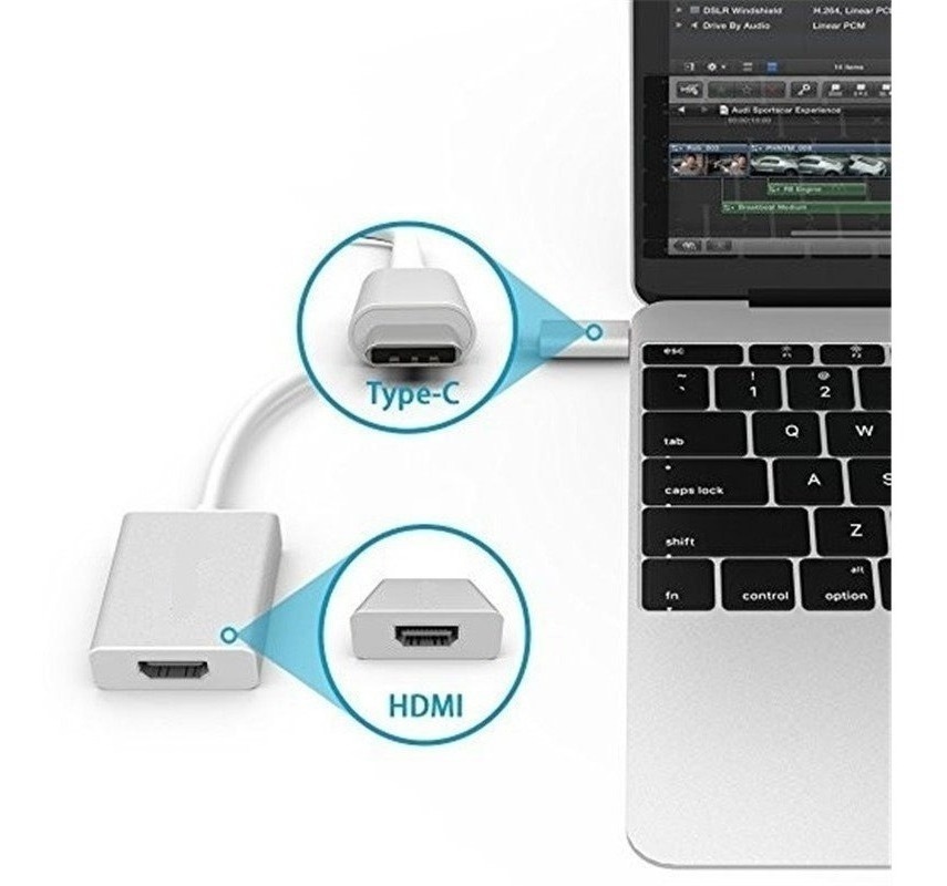 Hdmi Adapter Port Hdmi Macbook Cabo Adaptador Conversor Usb