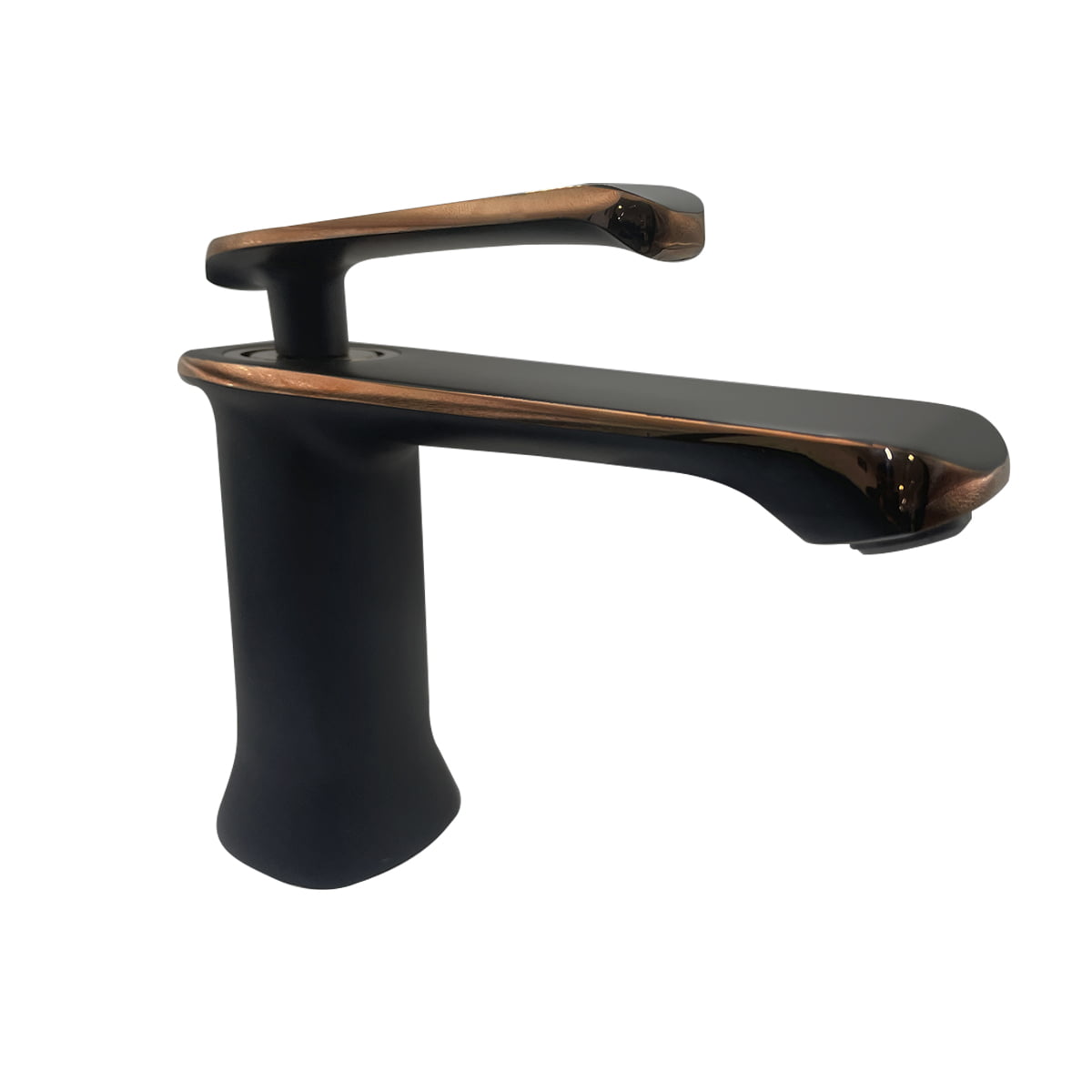 Torneira Para Banheiro Pia Lavabo Cuba Misturador Monocomando Baixa Preto Rose Rkb14