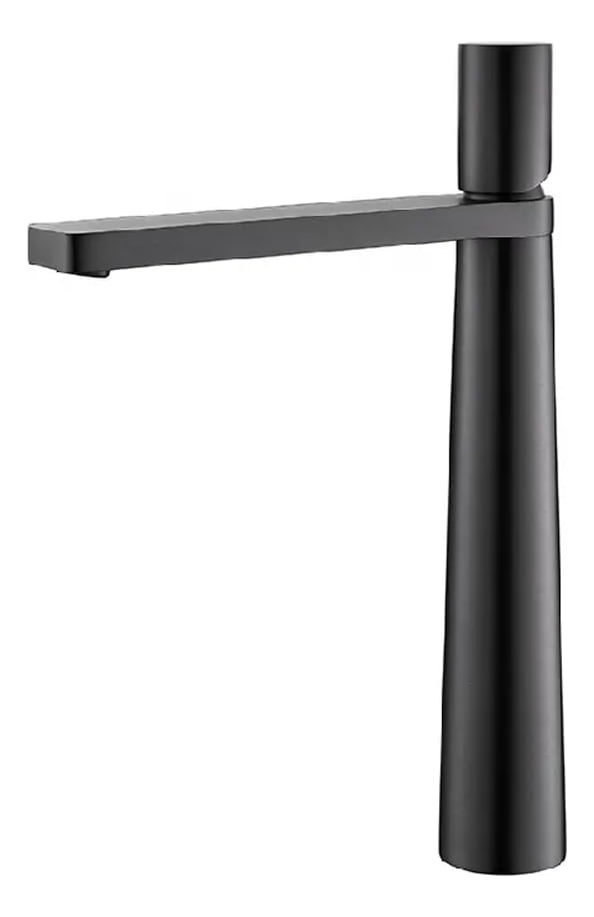Torneira Pia Banheiro Monocomando Cuba Alta Cinza Luxo Ca8202czl