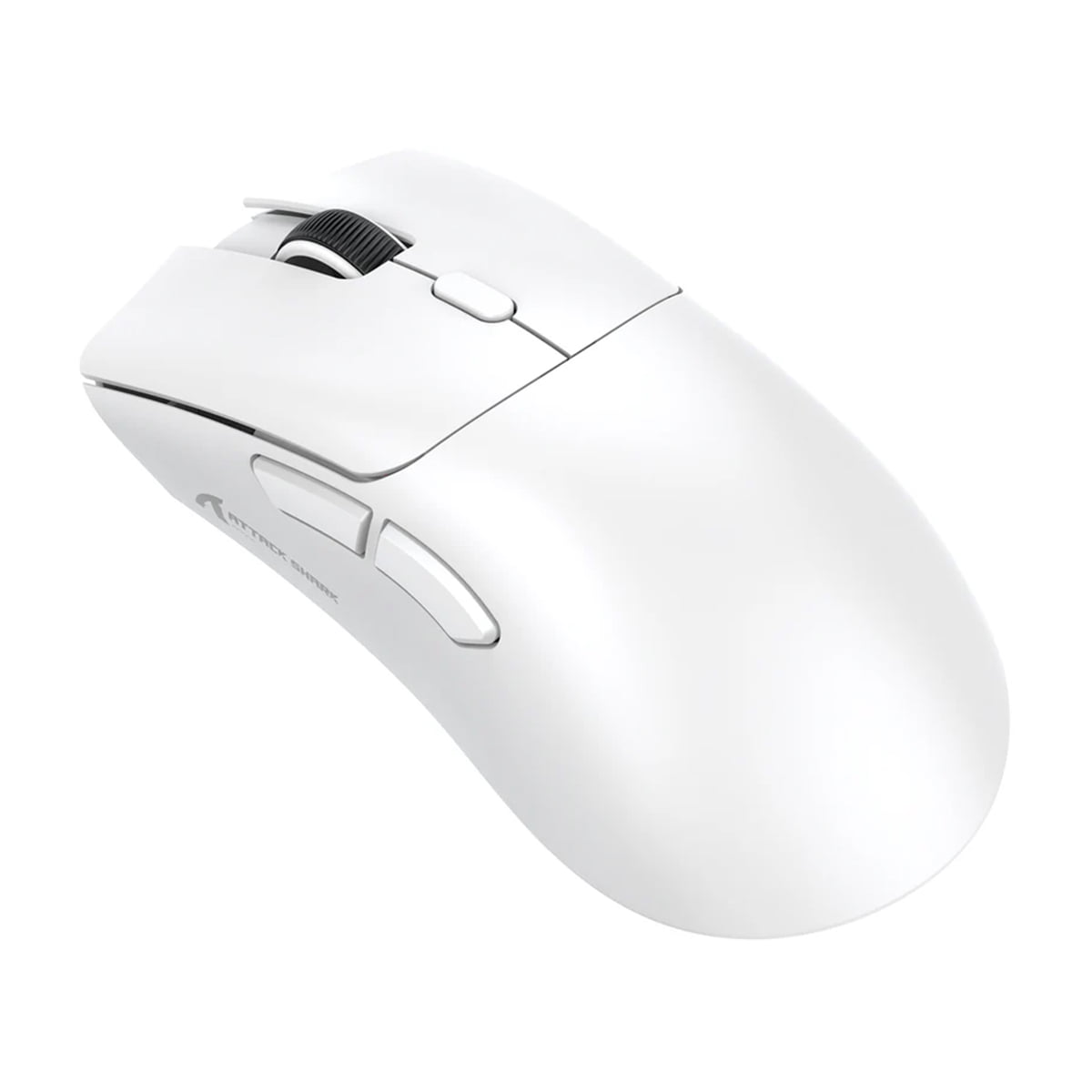 Mouse Branco Sem Fio Bluetooth Gamer Attack Shark Paw3311 De 18000 Recarregável R1