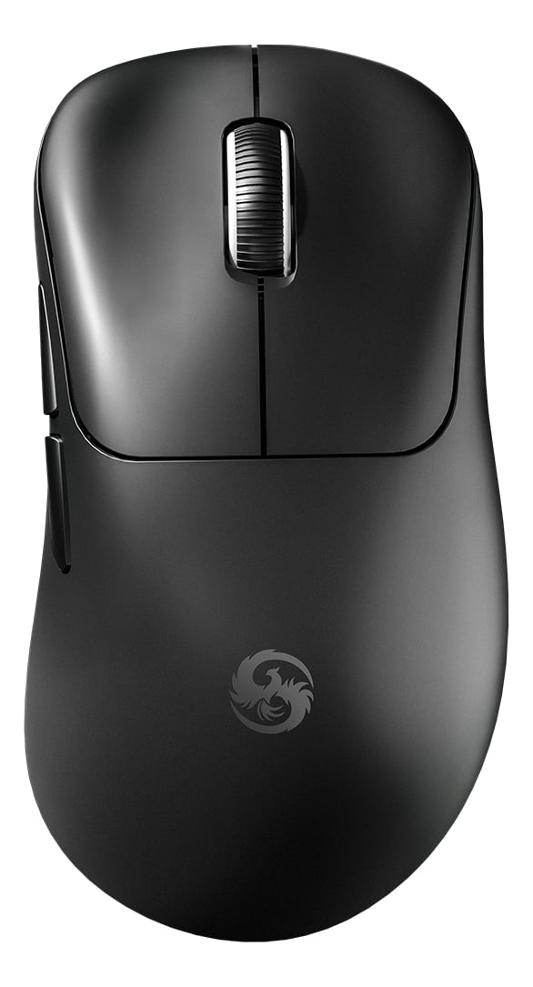 Mouse Gamer Sem Fio Bluetooth Tri Mode 12000 Dpi Paw3311 Recarregável Fire Phoenix D-M10 Preto