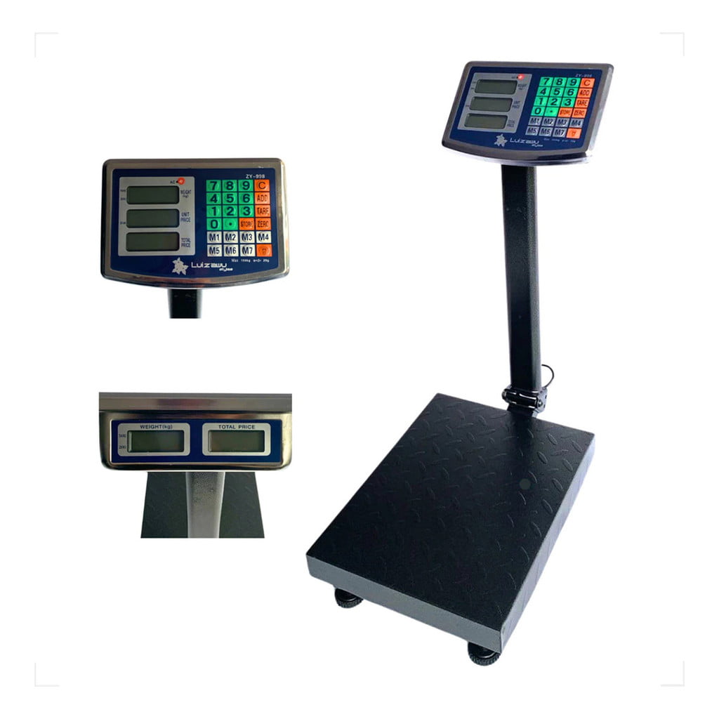 Balança Eletrônica Digital Plataforma De Chão Até 150kg Bivolt Zy-998