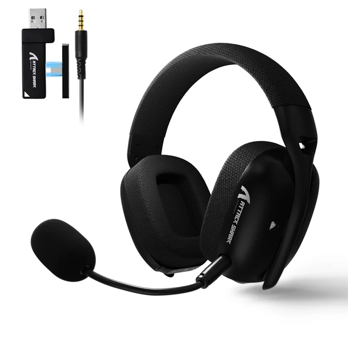 Headtset Gamer Sem Fio Attack Shark Fone De Ouvido Com Microfone L80pro