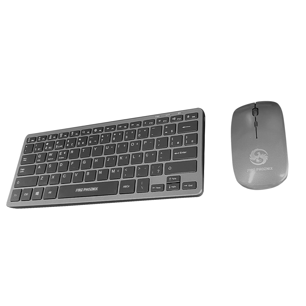 Kit De Teclado E Mouse Bluetooth Wireless Sem Fio Usb Recarregável 2.4G Wb-8077
