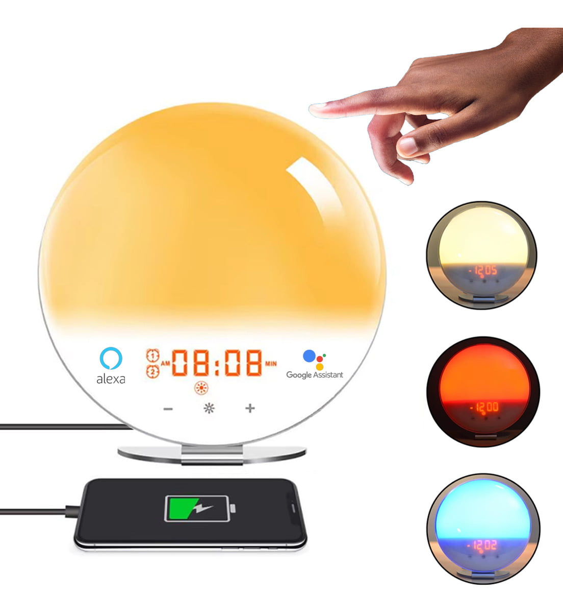 Luminária De Mesa Abajur Radio Wifi Smart Alexa Led Quarto Criança Cyl6803