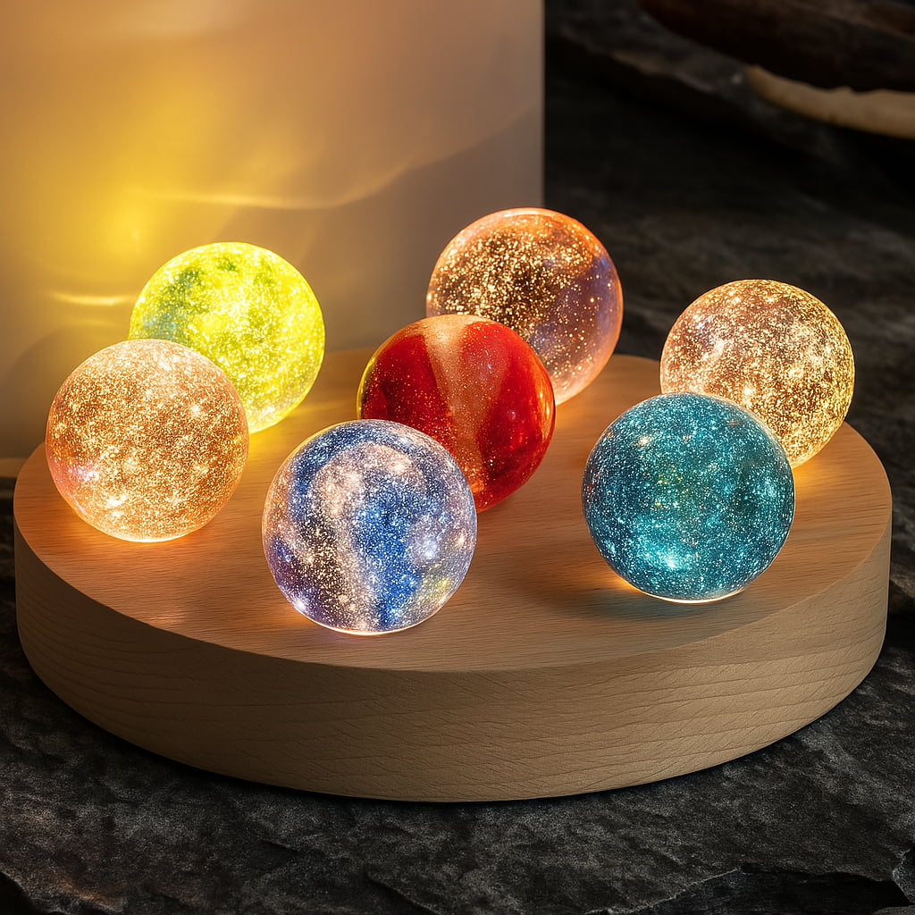 Luminaria Abajur De Mesa Led Decoração Quarto Vidro 7078-1