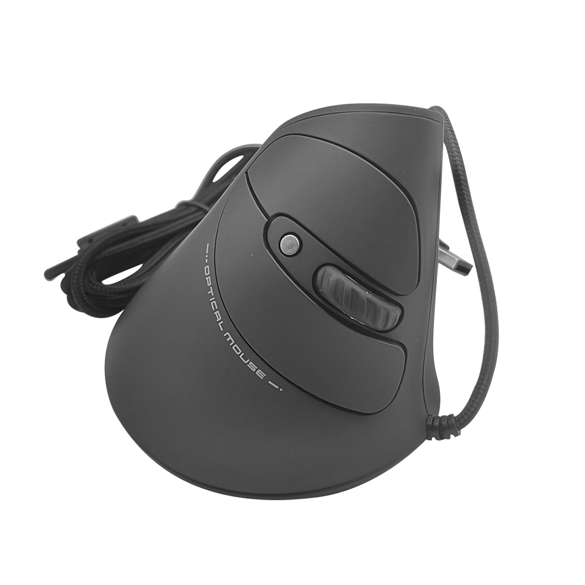 Mouse Optico Vertical Ergonomico Com Fio Usb 6 Botoes Dpi 3200 D6