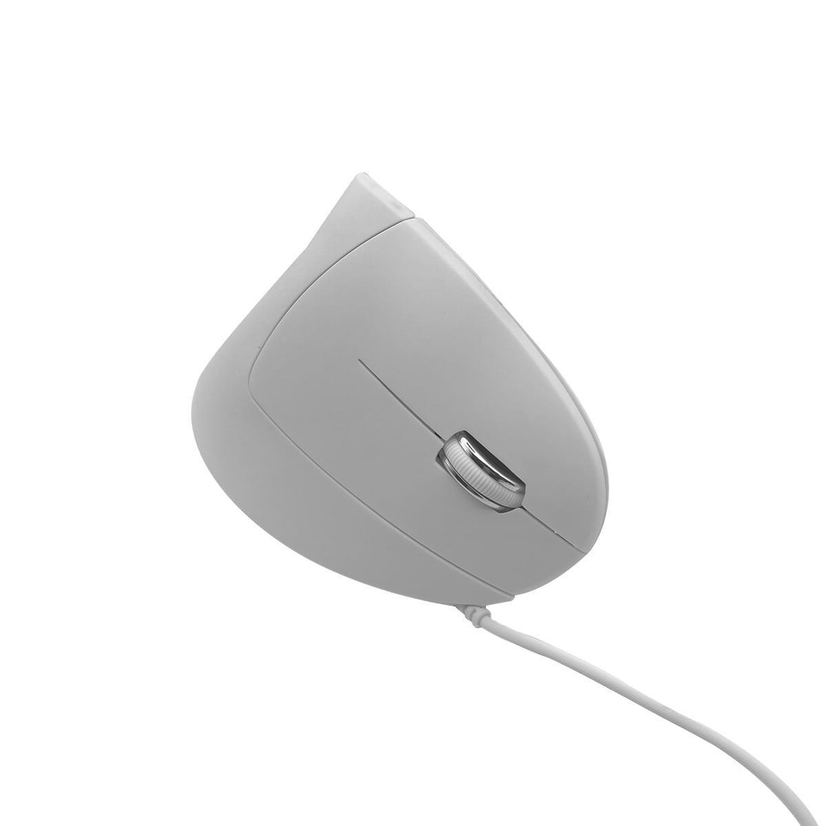 Mouse Vertical Verto Ergonomico Com Led 6 Botoes 1600 Dpi Ajustavel Branco D5