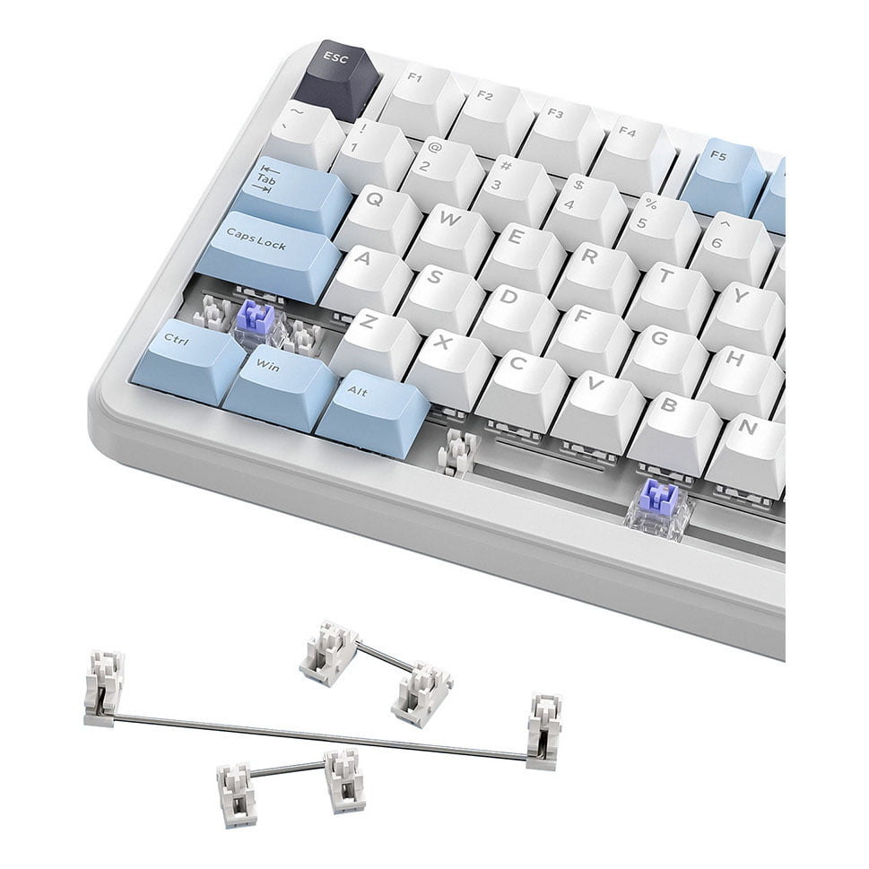 Teclado Mecanico Gamer F75 Sem Fio Tri Mode Rgb Free Wolf - LUUK