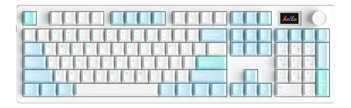 Teclado Mecanico Gamer Wireless Tri Mode Bluetooth 2.4g Hot Swap Led Rgb Dareu A104-pro