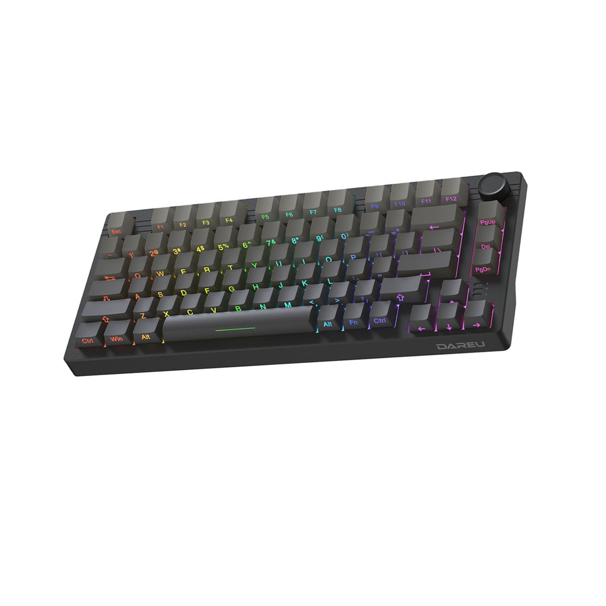 Teclado Mecanico Gamer Wireless Tri Mode Sem Fio Bluetooth 2.4g Hot Swap Led Rgb Dareu Ek F75