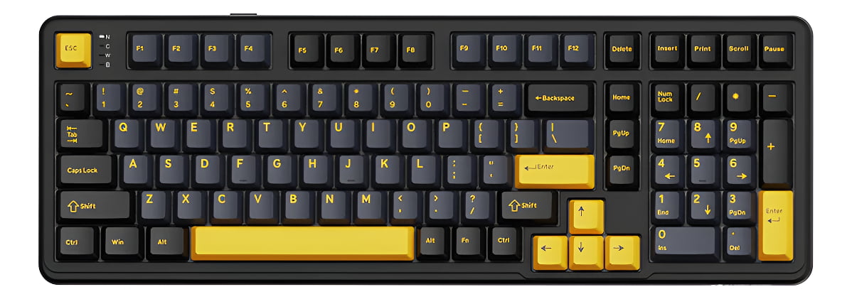 Teclado Sem Fio Gamer Mecânico Bluetooth Attack Shark X98
