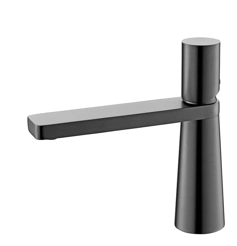 Torneira Pia Cuba Banheiro Misturador Monocomando Baixa Cinza Ca8201cz