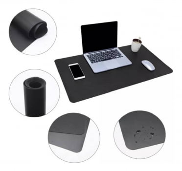 Mousepad Grande Setup Gamer Escritório 90x40cm Couro M4090