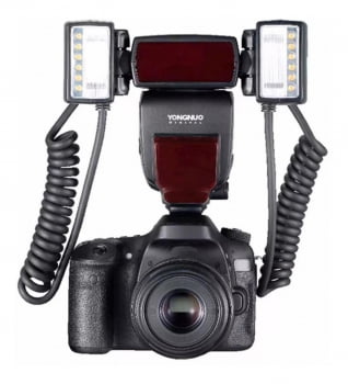 Flash Yongnuo Macro Ttl Twin Flash Led Para Camera Canon Yn24ex