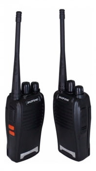 2 Rádios Comunicador Baofeng Walkie Talkie 16 Canais 12 Km Bf 777s