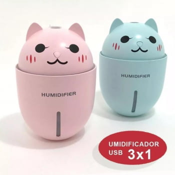 Umidificador De Ar Portátil Purificador Usb Lampada Pet