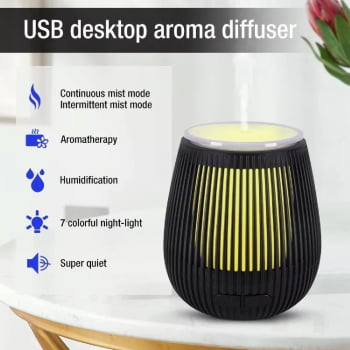 Umidificador Aromatizador Difusor Ultrassônico Led K57017