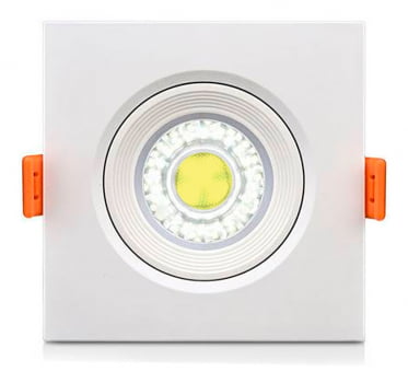 Kit 10 Spot Led 3w Quadrado Branco Quente Fria 0868