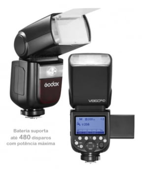 Flash Godox Para Canon V860 Iii Ttl Luz Modelagem + Bateria