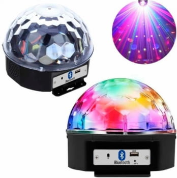 Globo Bola Maluca Led Magic Cristal Rgb Bluetooth Usb Y0851 Luuk Young 