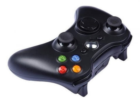 Controle Sem Fio Joystick Preto Xbox 360 Recarregável Feir Fr-303