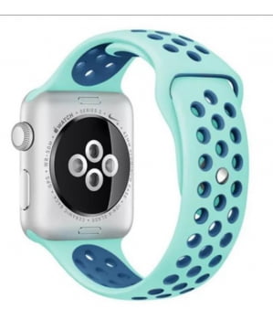 Pulseira Silicone Furo Nke Apple Watch 38mm 40mm 42mm 44mm 