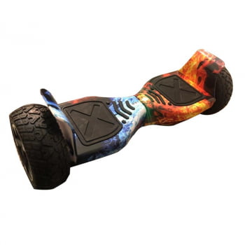 Hoverboard Cross Off Road 8,5 Polegadas Skate Elétrico Infantil Criança Bluetooth Bivolt Overboard Com Leds