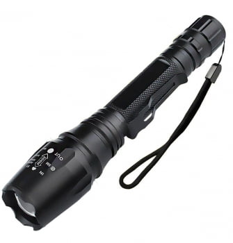 Lanterna Tática Profissional Police Led Cree T6 Recarregável Bl8668