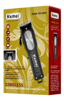 Máquina De Cortar Cabelo Kemei 2604 Turbo Profissional Luuk Young