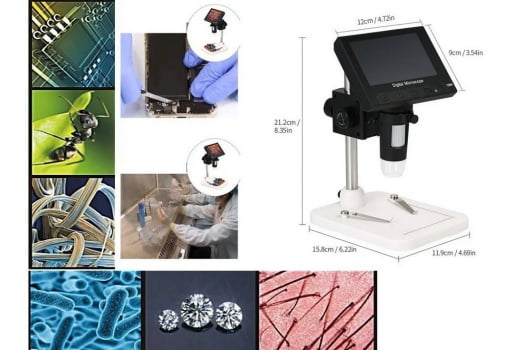 Microscópio Digital - Microscópio Com Tela Lcd