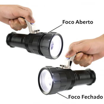 Lanterna Holofote T6 Led Super Potente Foco Ajustável 677 Luuk Young