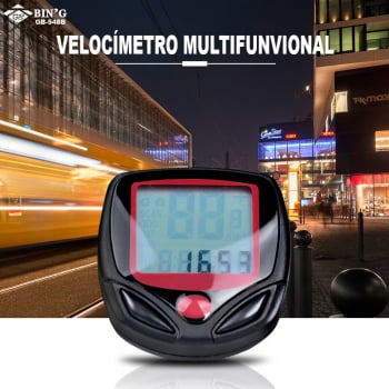 Ciclo Computador Velocimetro Bike Com Fio Prova D'água Sb318