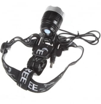 Farol Bike Recarregável Led Bateria Bicicleta Alta Luz 6611