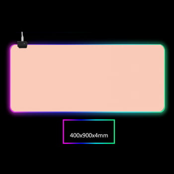 Mousepad Rosa Gamer Led Rgb 7 Cores Grande 80 X 30cm Mp48 Luuk Young