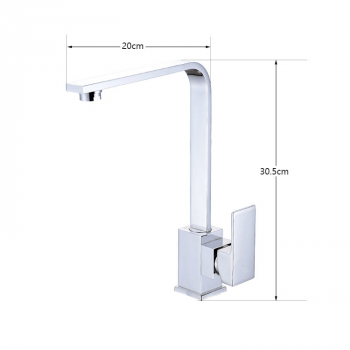 Torneira Gourmet para Cozinha Inox Cromado 360 Cuba C10095