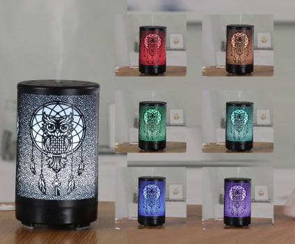 Umidificador De Ar Aromatizador Ambiente Portátil 7 Led 1125