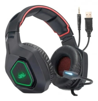 Headset Gamer Fone De Ouvido Usb Mic Ps3 Ps4 Xbox Kp-488