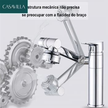 Torneira Luxo Pia Banheiro Misturador Monocomando 360º Lavatorio Ca8205c