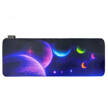 Mousepad Gamer Led Rgb Iluminado 7 Cores Tamanho Grande 80 X 30cm Mp14