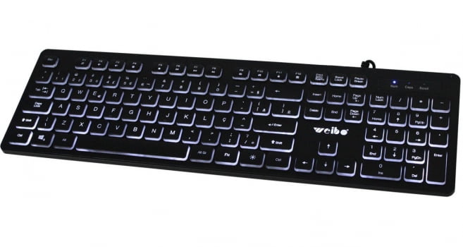 Teclado Semi Mecanico Gamer Usb Pc Computador Luminoso W560