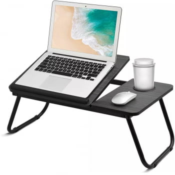 Mesa Portatil E Dobravel Para Notebook Cama Home Office Porta Copo M49 Luuk Young