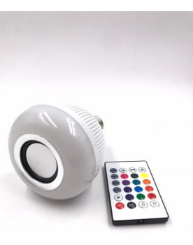 Lampada Musical Caixa Som Bluetooth Led Rgb Controle Wjl2 Luuk Young