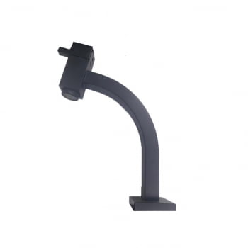 Torneira Pia Banheiro Quadrada Agua Fria Baixa Cuba Mesa Preto Fosco Desq309p